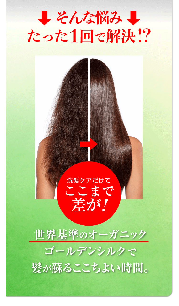 ゴールデンシルクオーガニックシャンプー&トリートメント